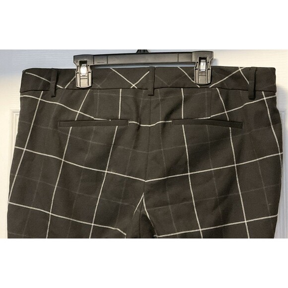 Express Women's Columnist Dress Ankle Pant  Size 10R, Black/white grid pattern - Picture 4 of 6